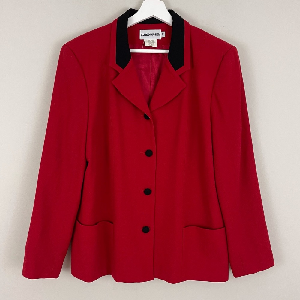 Vintage Alfred Dunner 100% Wool Blazer Jacket
